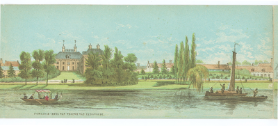 135021 Gezicht op het singelplantsoen te Utrecht met het gebouw van de Fundatie van de Vrijvrouwe van Renswoude en ...